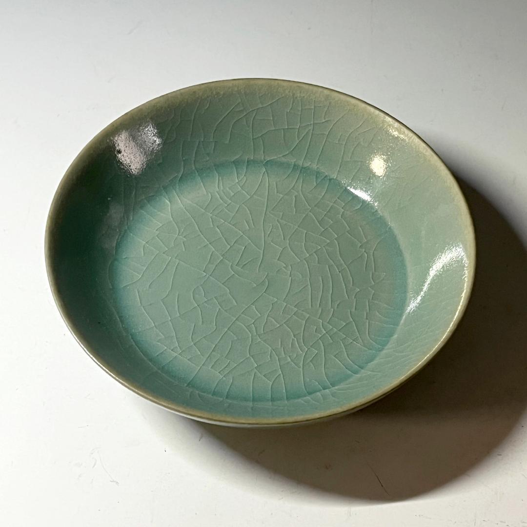 唐物 青磁洗 中国美術 古玩 擺件 SN785