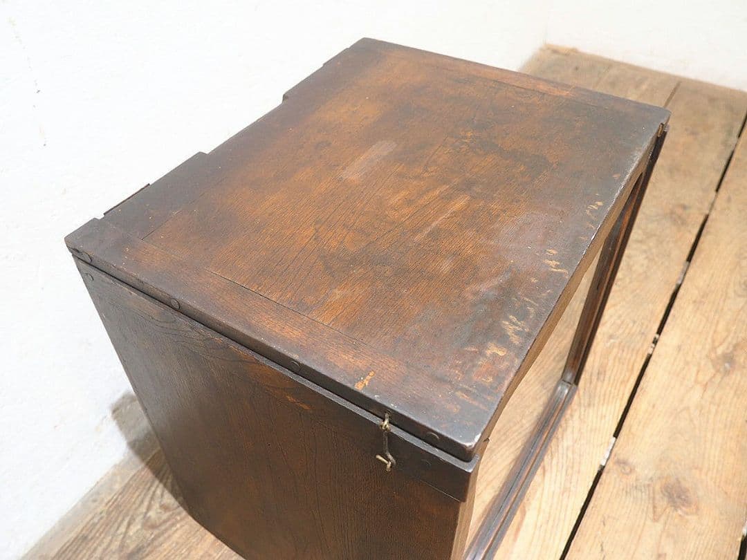 1397 アンティーク　ケンドン式　ガラスケース　飾り棚　収納棚　レトロ　古家具