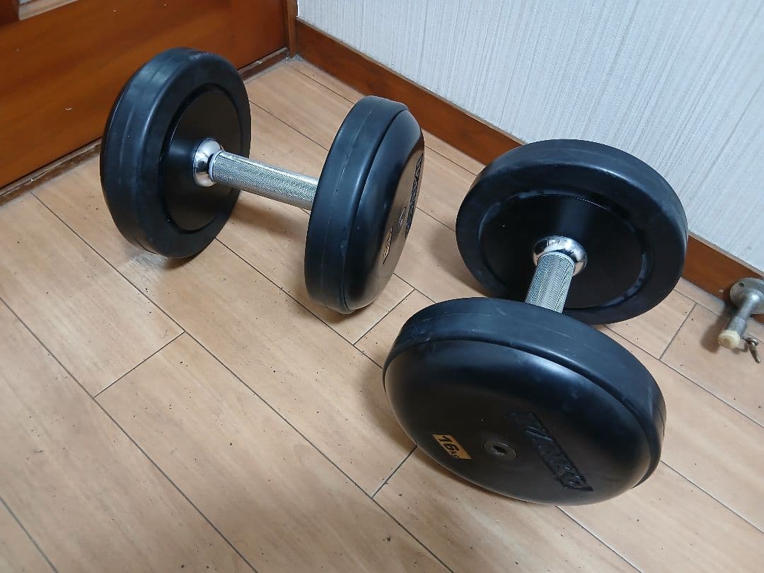 ②IVANKO(イヴァンコ) SDKR ダンベル(ラバー) 16kg x 1個