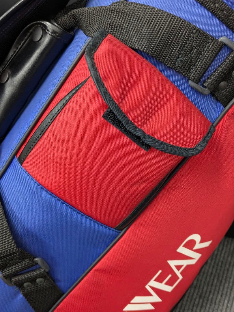 MUSINGWEAR マンシングウェア ゴルフバッグ 青/赤