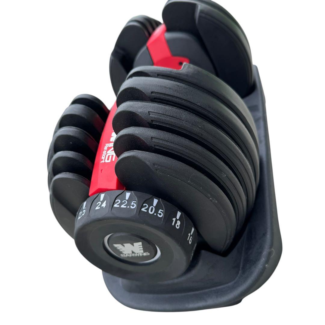②BARWING　可変式ダンベル　24KG　筋トレ　バーウィング