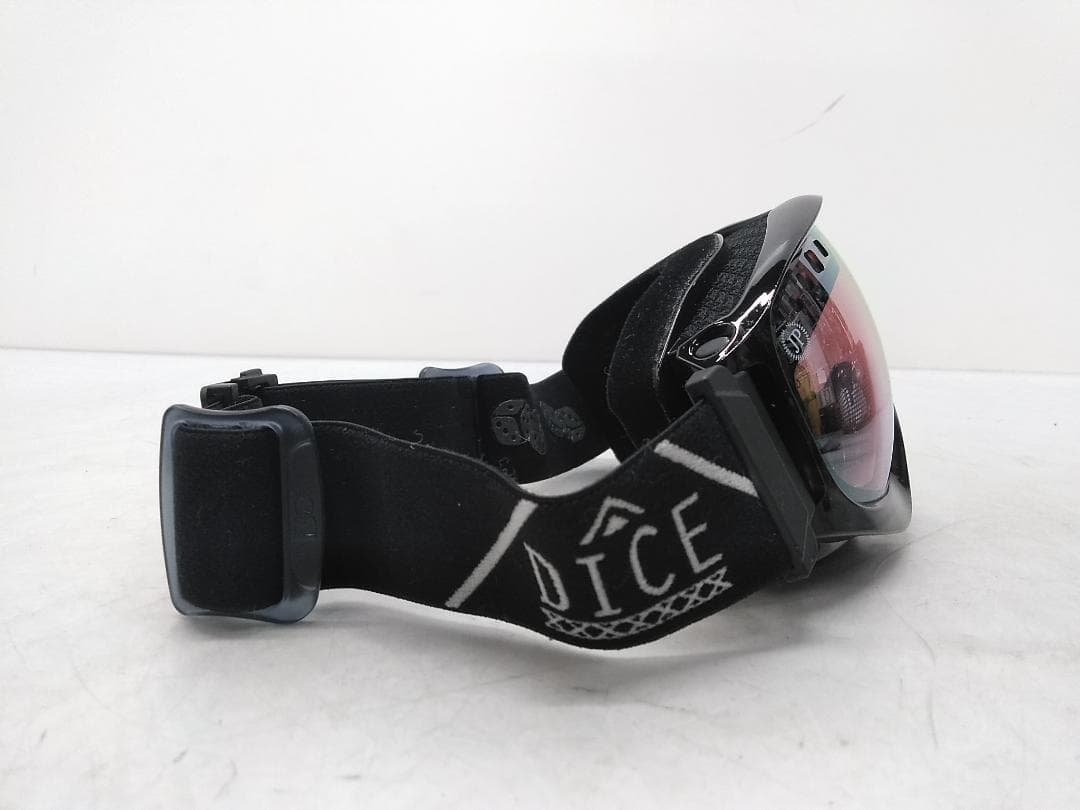 DICE ダイス スノーゴーグル ケース付 ミラーレンズ ウィンタースポーツ●