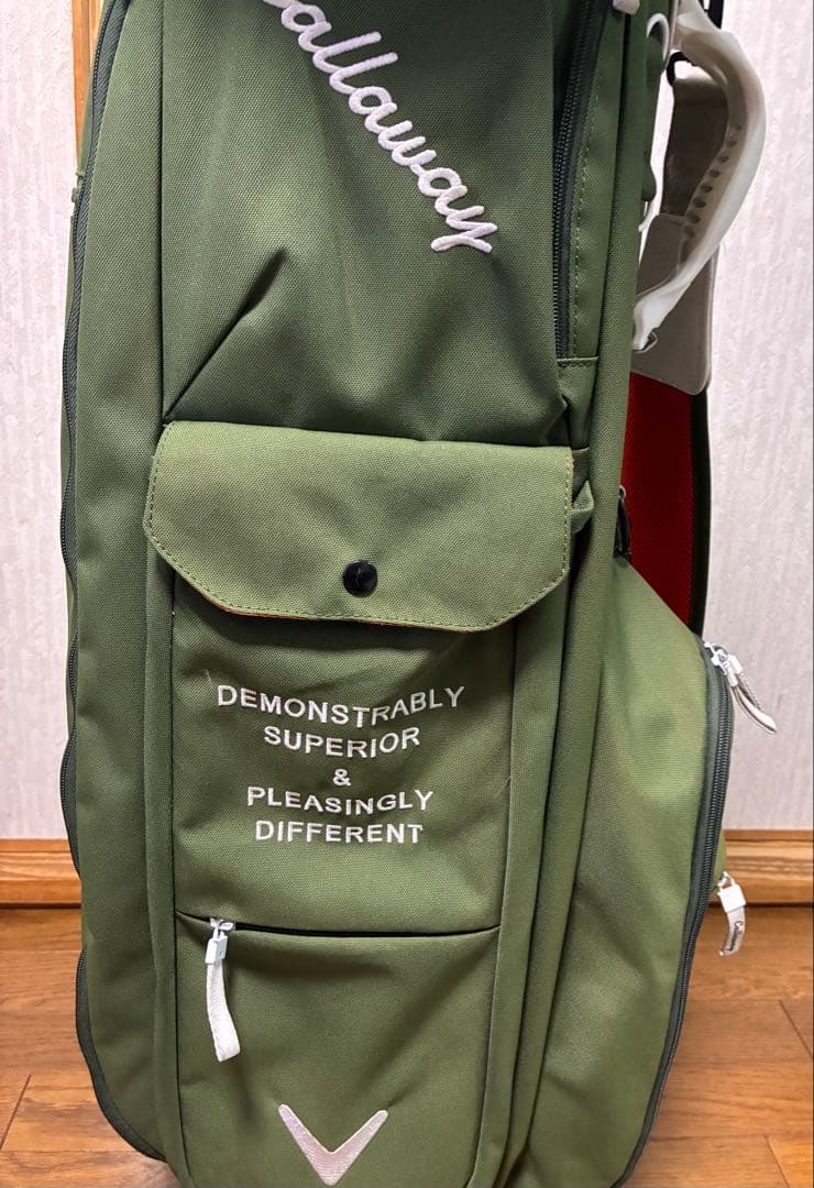 【美品処分】Callaway キャディバッグ オリーブグリーン