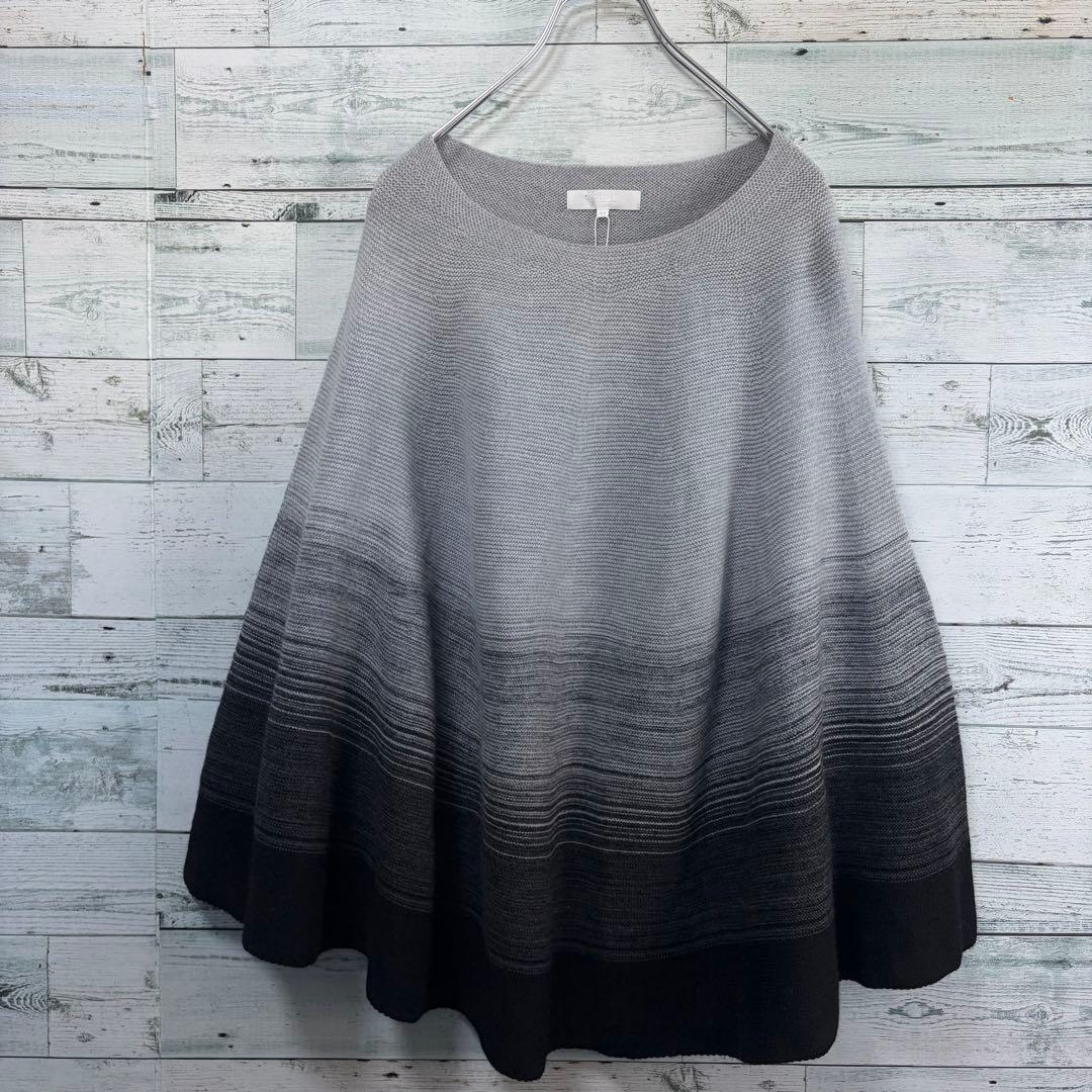 ☆大きいサイズ・3L☆自由区　ポンチョニット　未使用・タグ付　ボレロ　44サイズ