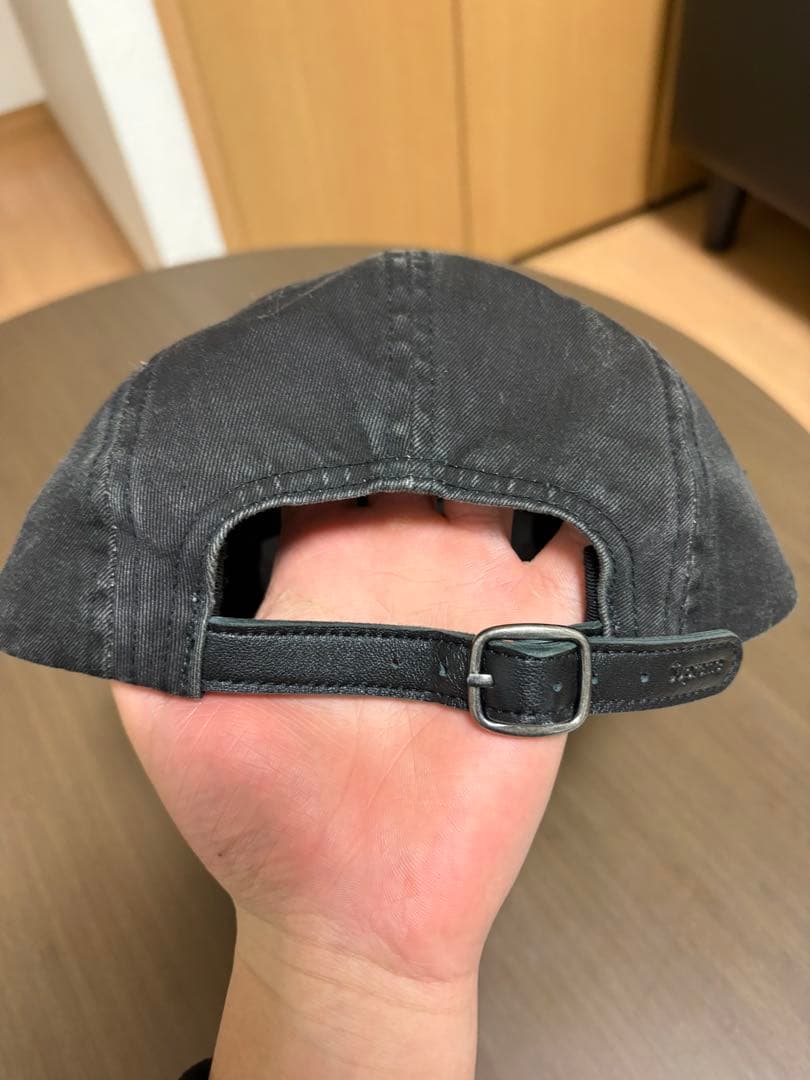 Supreme ブラック 6パネルキャップ