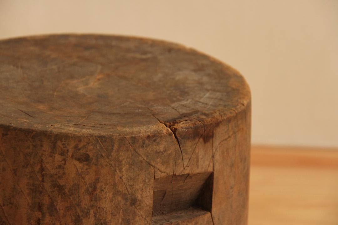 展示台　飾り台　木製　高さ25㎝　アンティーク　古道具　店舗什器