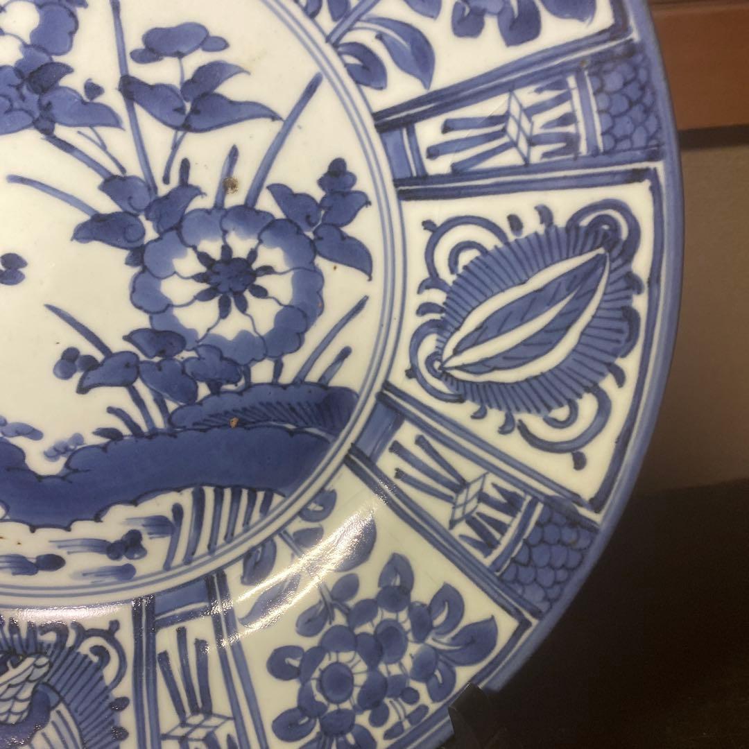 ヨーロッパ里帰り古伊万里芙蓉手大皿