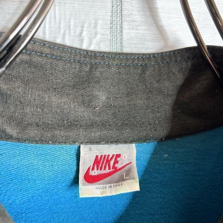 【入手困難!!】ナイキ ✈︎刺繍 ハーフジップ ゆるだぼ 銀タグ 裏起毛