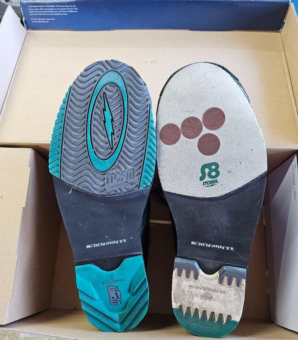 SP900-1 ボウリングシューズ 9 2W ブラック/グレー/シルバー