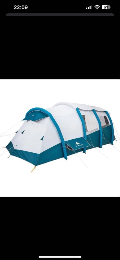 Quechua Fresh Black 6.3 テント 美品