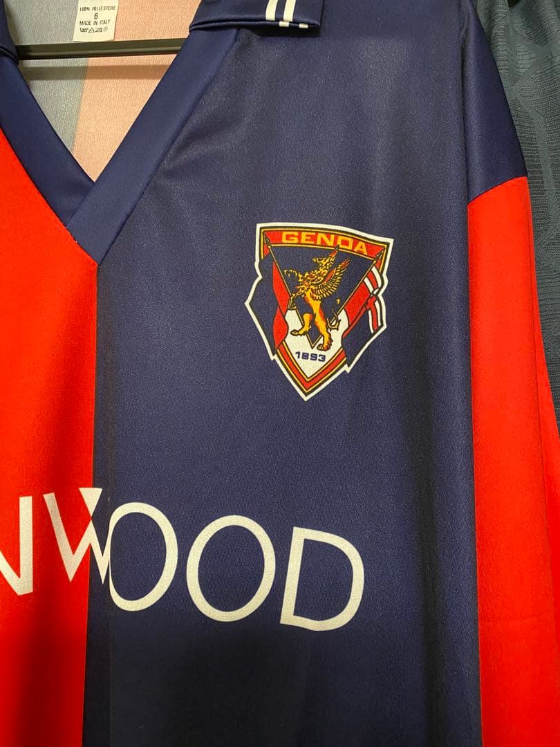 希少　三浦知良　直筆サイン入り　ジェノア レプリカユニフォーム　未使用