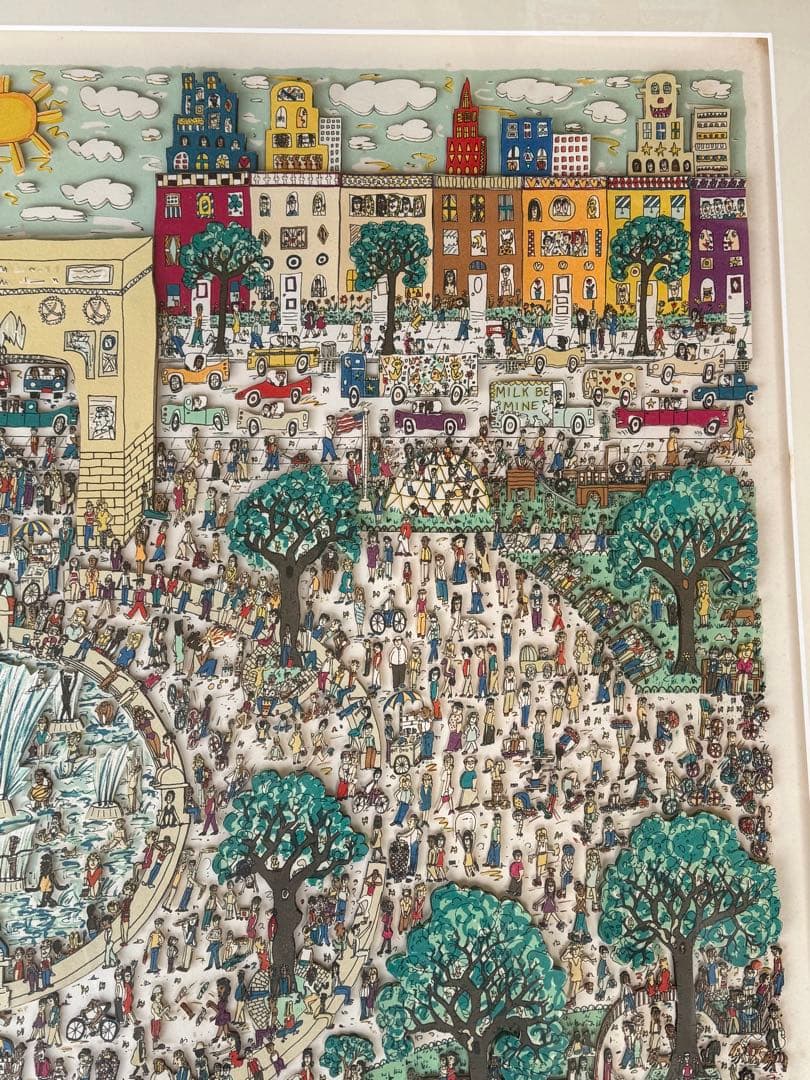 James Rizzi ジェームス•リジィ　3D シルク　アート