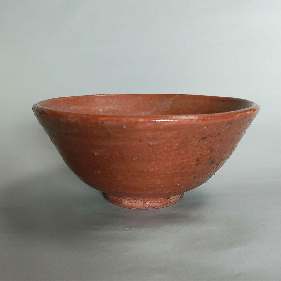 清水比庵　歌彫り茶碗 　赤楽茶碗　蓮月　良寛