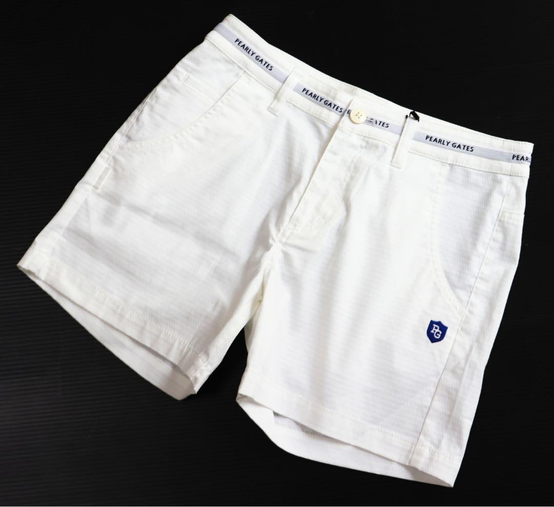 《パーリーゲイツ》未使用 ティー付き ストレッチショートパンツ 1(W74)