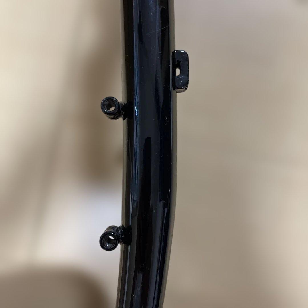 クロモリ製MTBフロントフォーク 肩下430mm 15x110mm 中古 訳あり