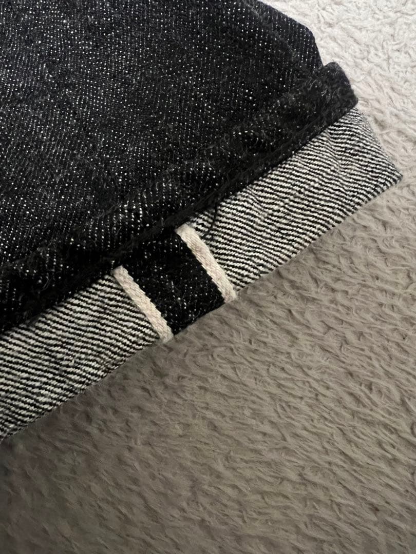 【極上品】フルカウント 1101BK W30 ブラックデニム セルビッチ