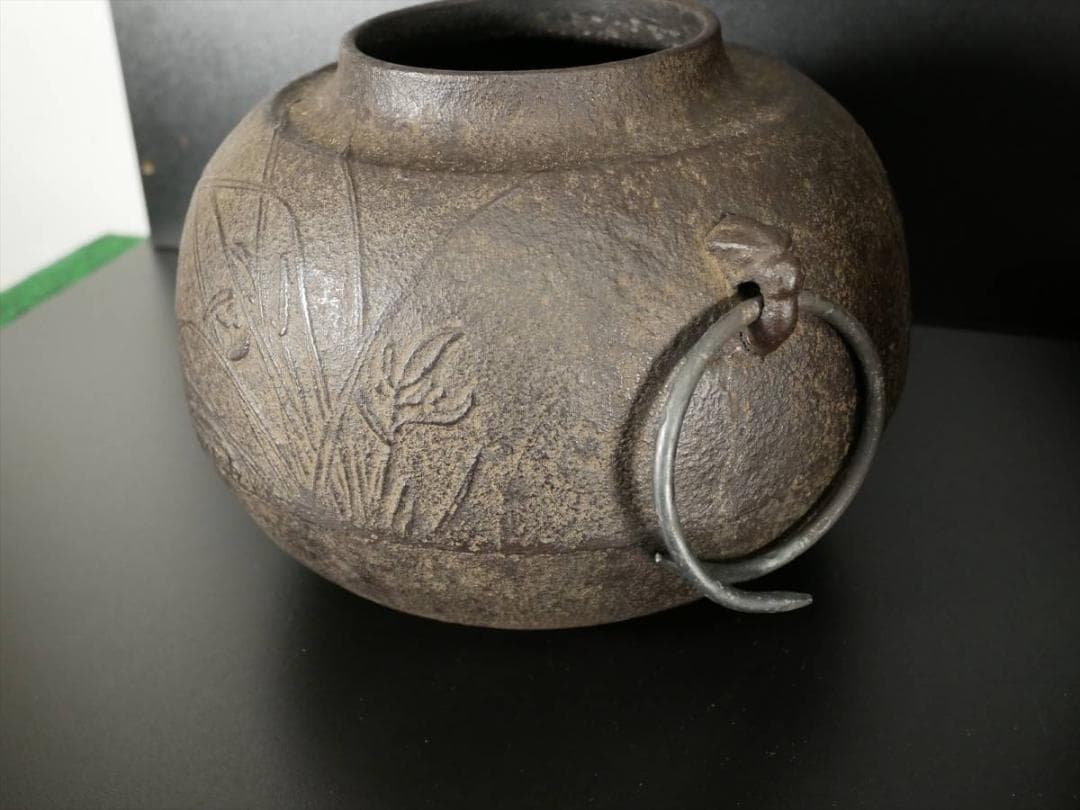 限定値下　面取風炉＆釜セット　桐箱入り　とても重い　3055