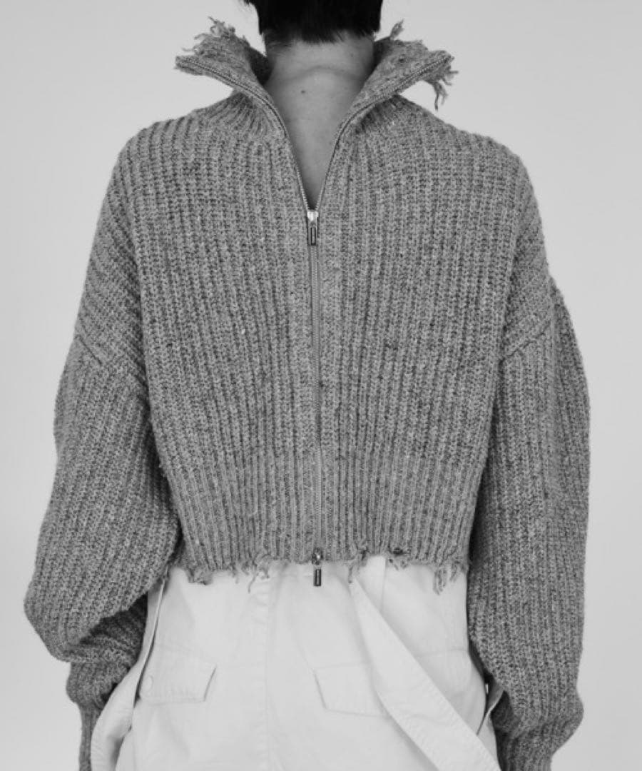 2WAYフロントジップニット【MAISON SPECIAL/メゾンスペシャル】