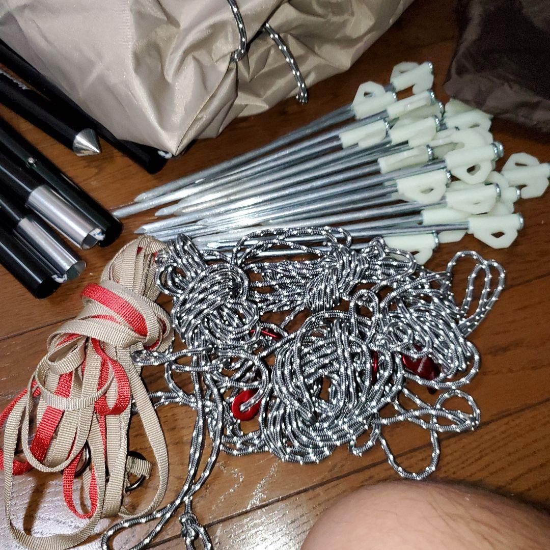 ネイチャーハイク　ワンポールテント　八角形　グランドシート付き