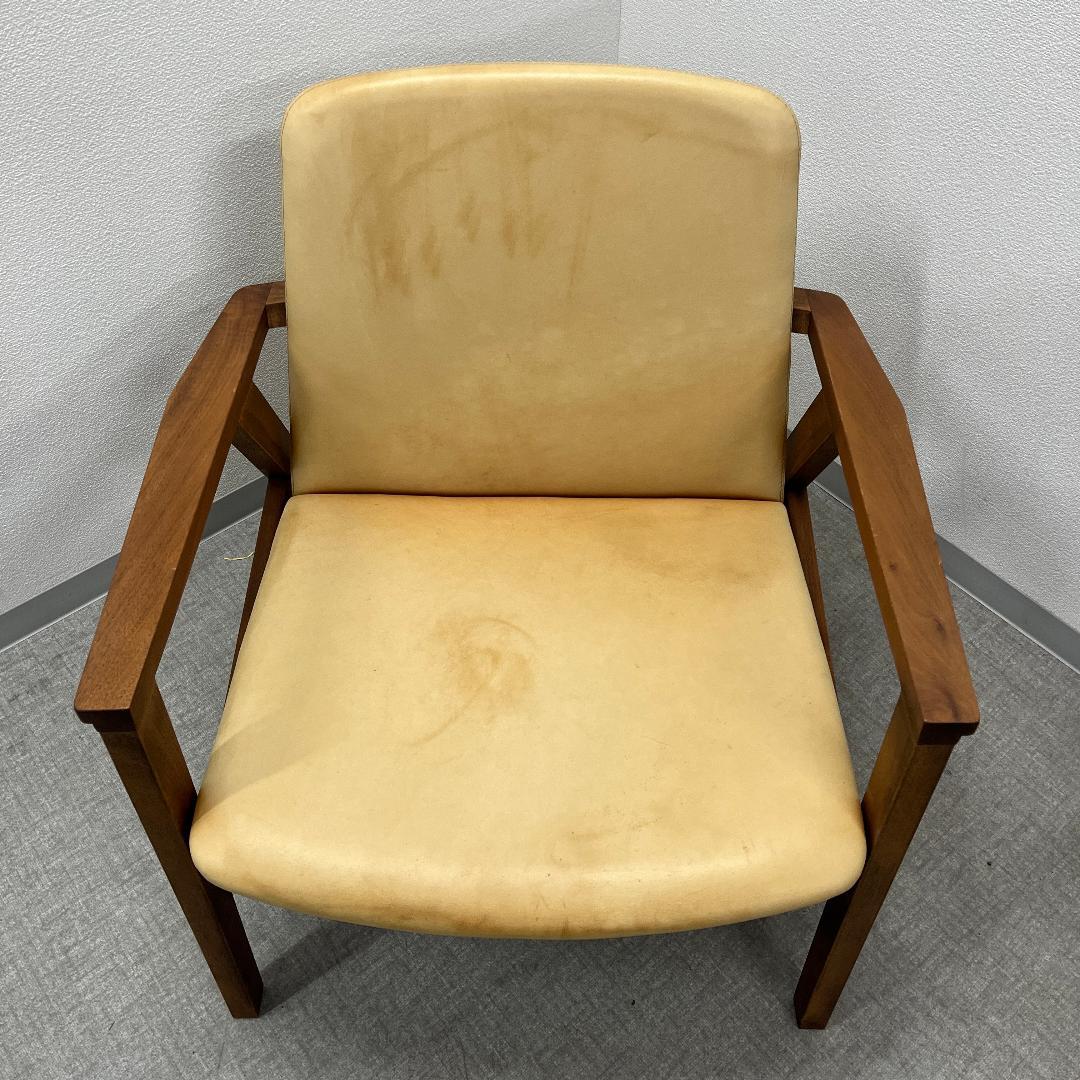 karf カーフ Ann アン ラウンジチェア 本革 ウォールナット ①