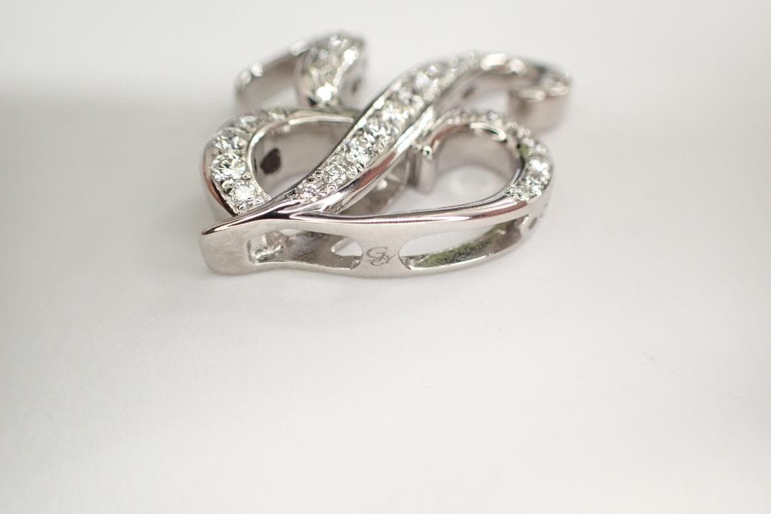 20/美品 ノンブル アルファ R ゆきざき K18 ダイヤ ペンダントトップ