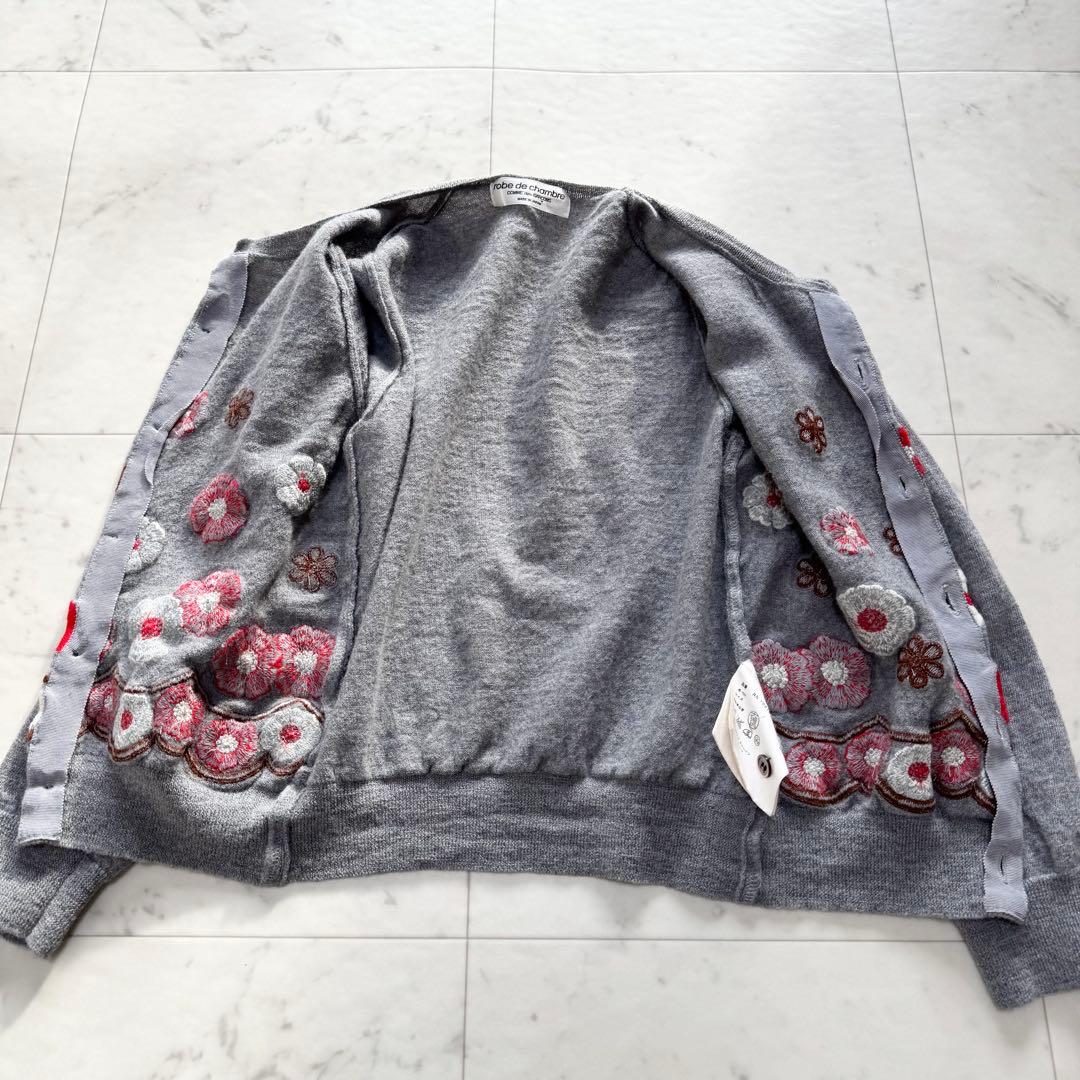 【美品】COMME des GARCONS コムデギャルソン カーディガン 刺繍