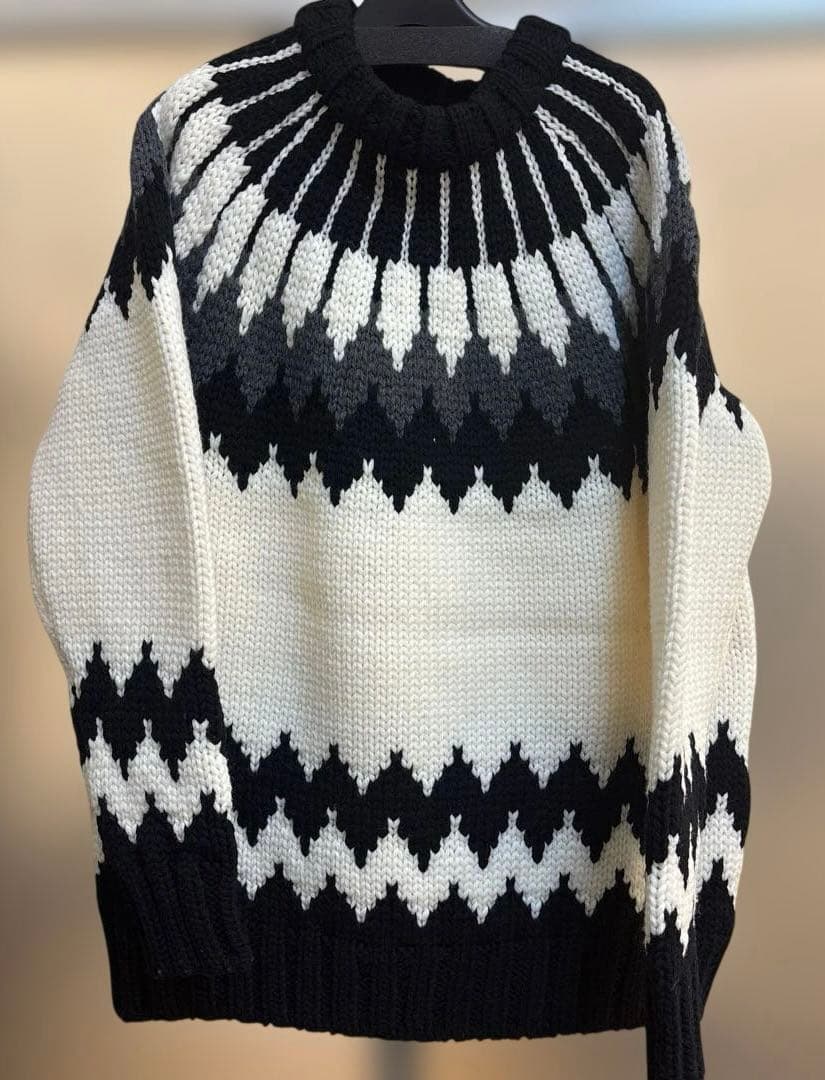 【未使用】1piu1uguale3ノルディックセーターWH期間限定価格