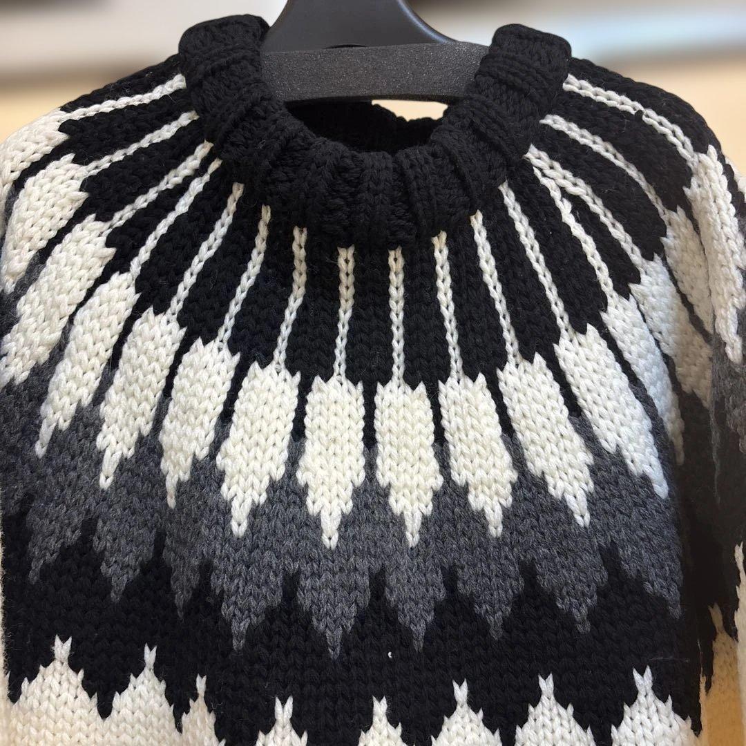 【未使用】1piu1uguale3ノルディックセーターWH期間限定価格