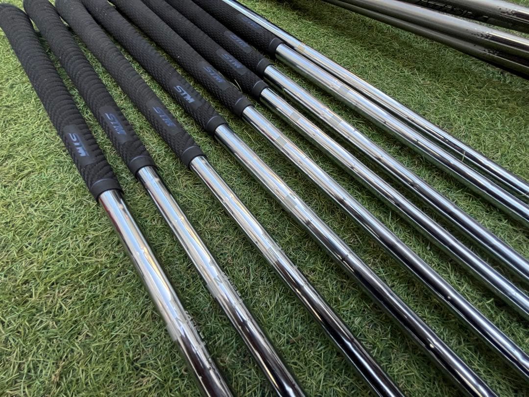 『最後の値下げ』カスタム フルセット！ワンレングスアイアン13本＋予備シャフト