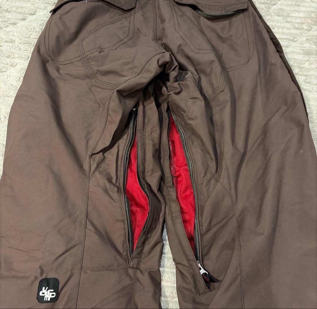 VOLCOM スノーボードウェア上下セットブラック/ブラウンL ボルコム