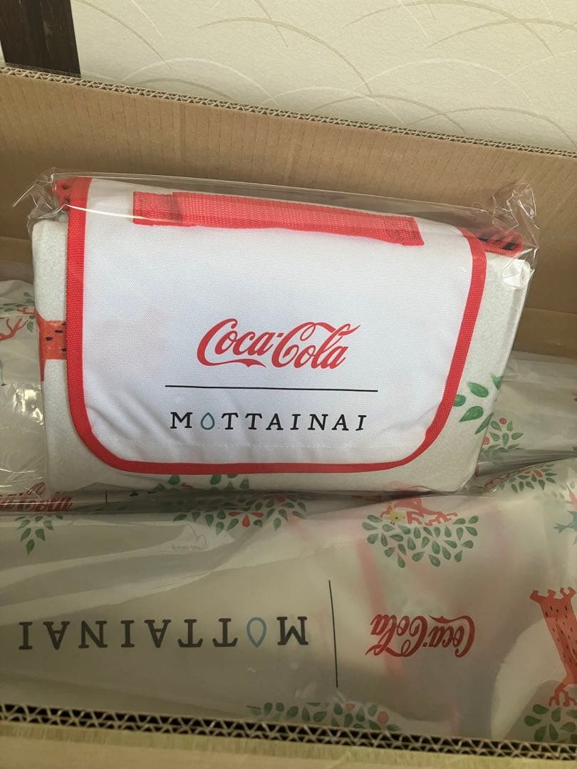 送料込♪当選品！コカコーラ×MOTTAINAI レジャーマット&チェア 2脚♪