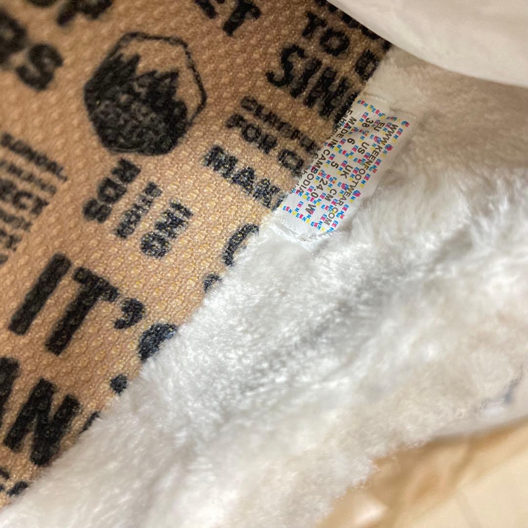 KEEN ローカットスニーカー 24cmホワイト ボアスリッポン ハウザー