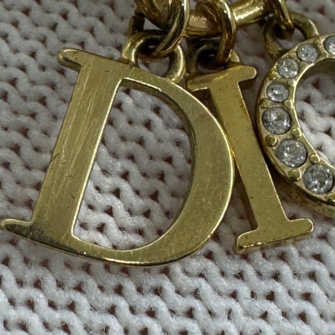 DIOR パール トライバル 片耳ピアス ラインストーン付き 070883