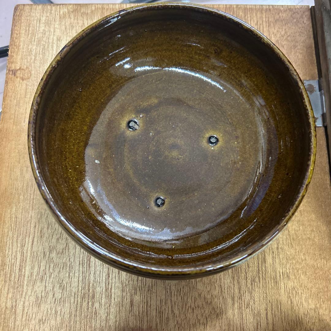 茶道具セット　一式　木製収納箱付き　お稽古・習い事用など　　落款入り黒楽茶碗