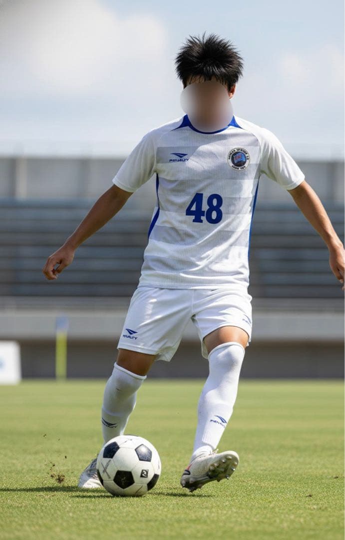 学館浦安高校サッカー部　ユニフォーム　L ホーム&アウェーセット　スパッツ付属