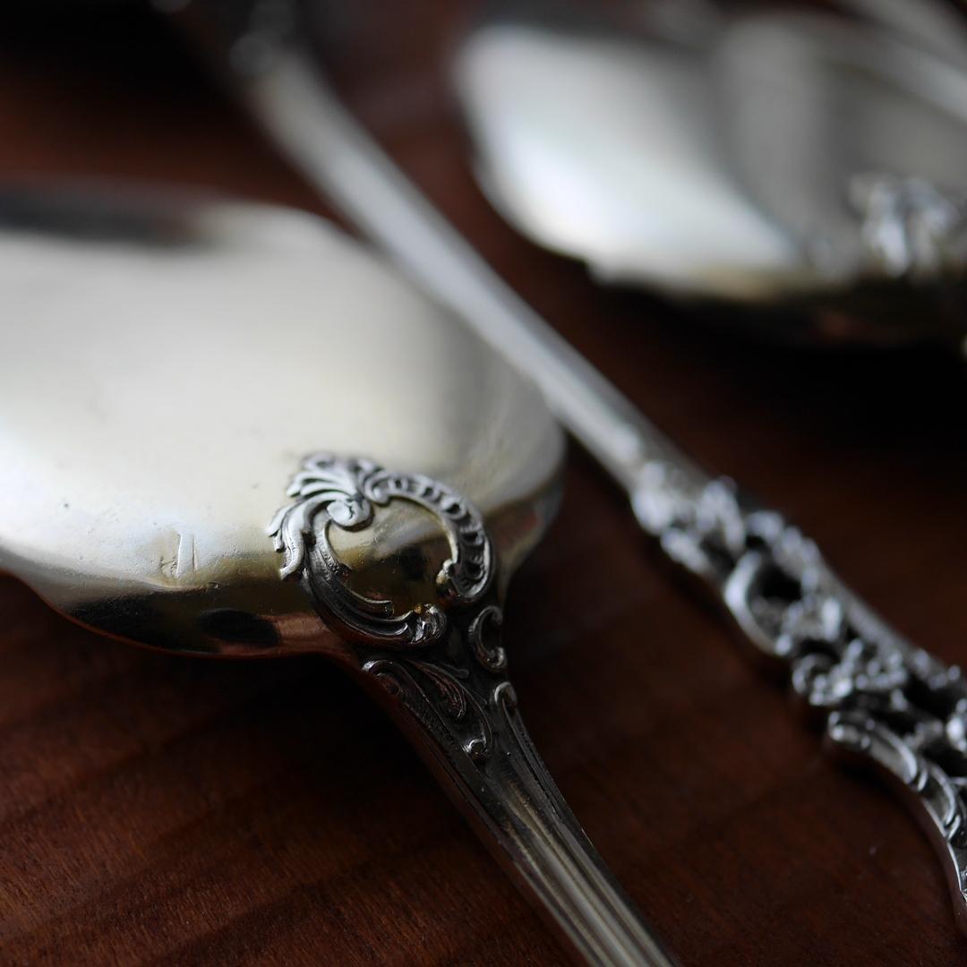 ◆アンティーク◆JeanGranvigne◆スプーン2本組（写真の6本のうち）◆