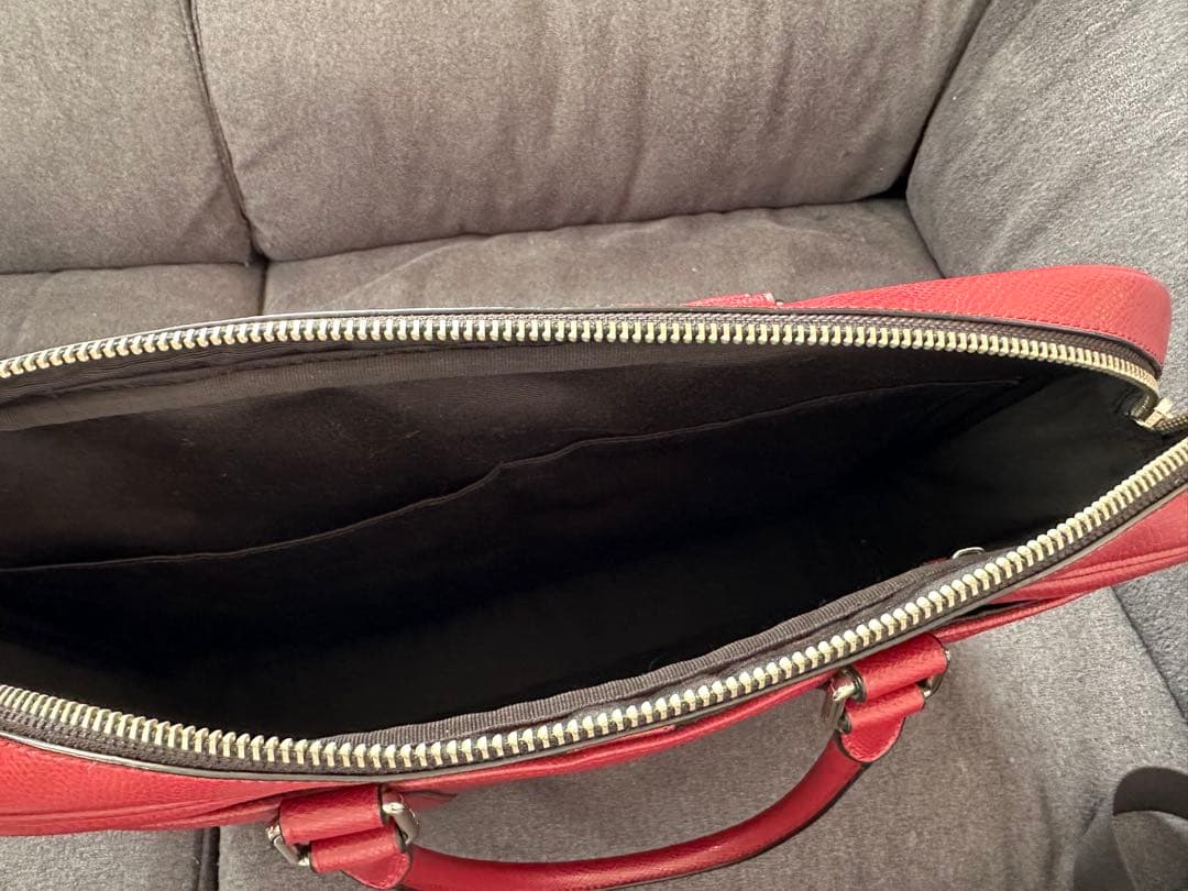 美品 COACH ビジネスバッグ 鞄 メトロポリタン ワークバッグレッド