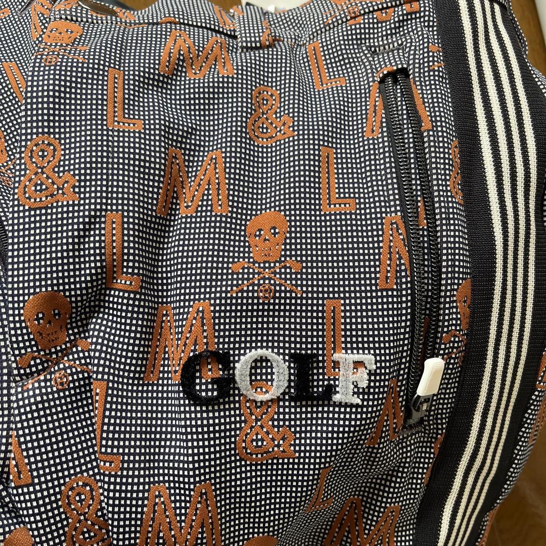 新品タグ付 MARK & LONA スカルデザインパンツ 46 ネイビー