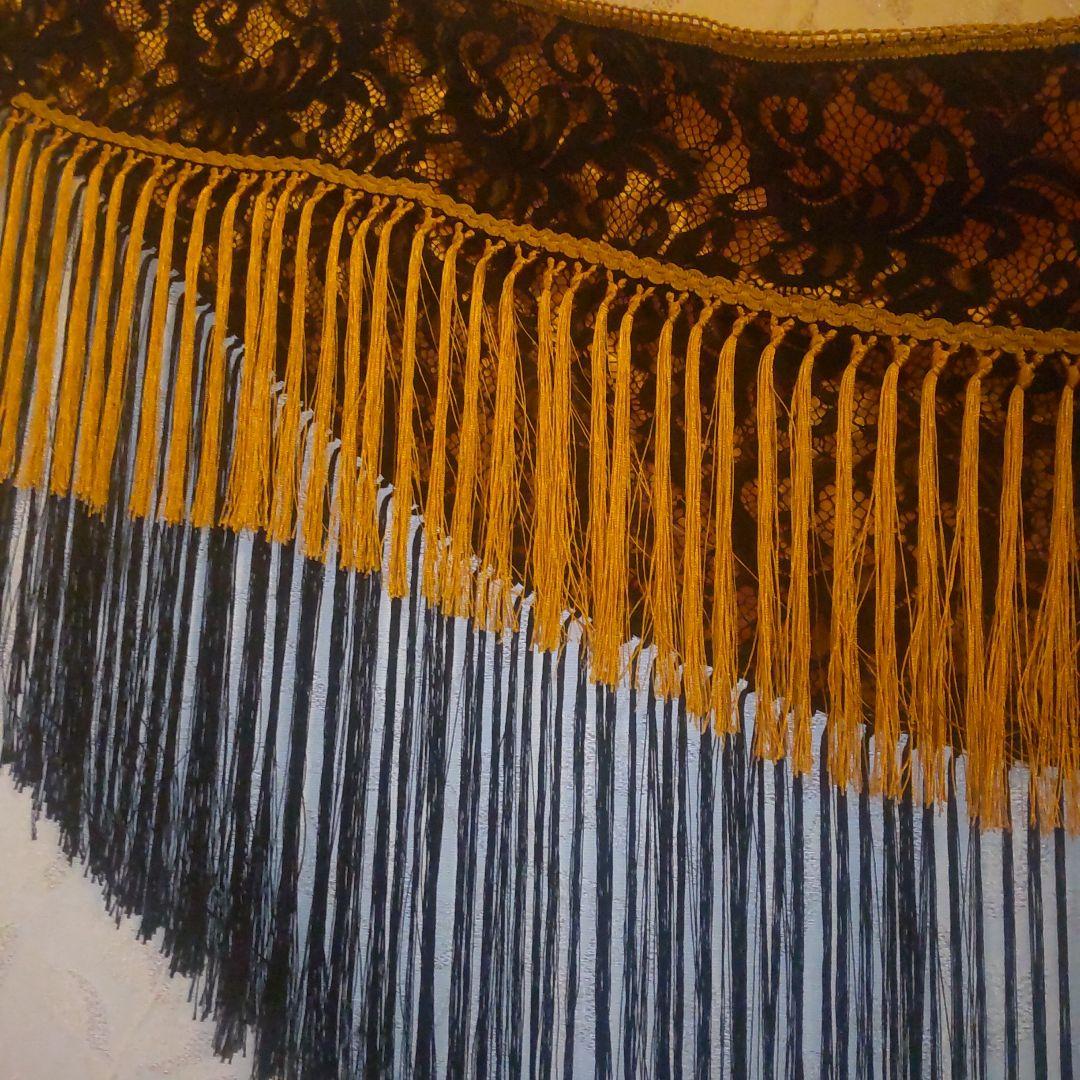 ソニアジョーンズ　フラメンコ　シージョ 黒　ゴールド