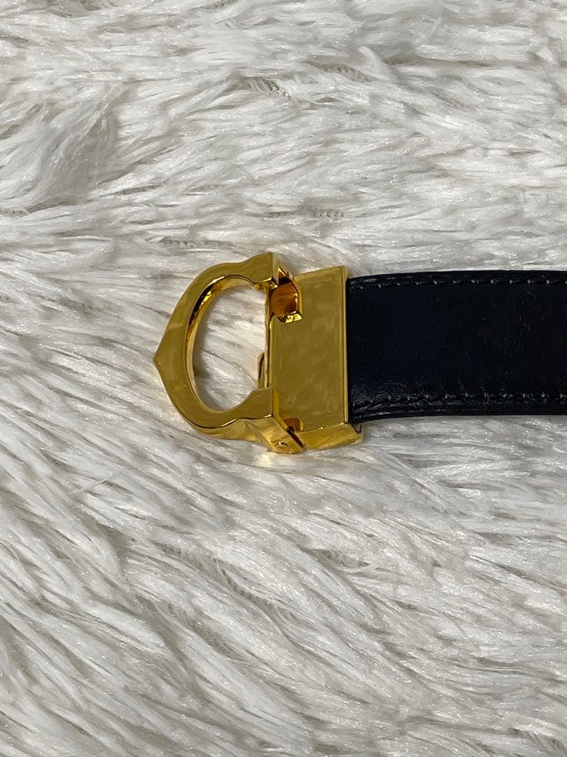 カルティエ must de Cartier 本革　レザーベルト 黒 ゴールド金具