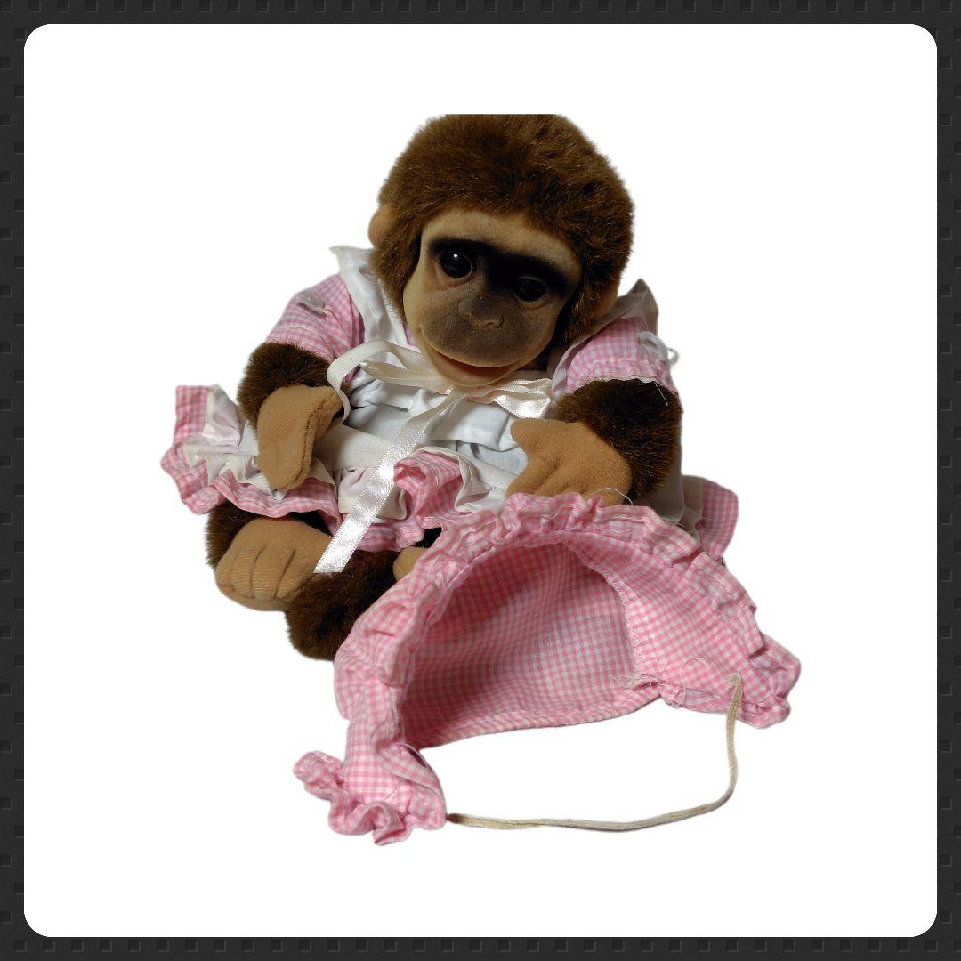 レア！HOSUNG★ドレスを着たさるのぬいぐるみ【ヴィンテージ】【1994年】