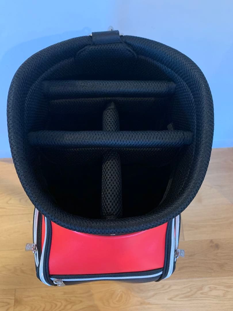 【新品未使用】HONMA GOLF 本間ゴルフ キャディバッグ 2025 黒×赤