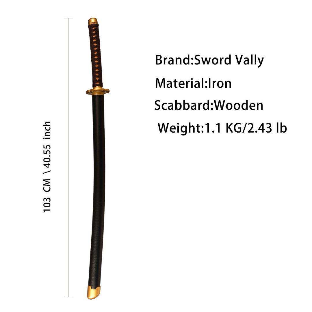 金色の刃と黒い鞘の刀 獪岳