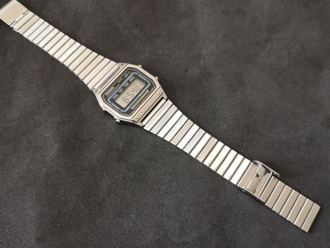 80's CASIO WS-740 Marlin デジタル腕時計