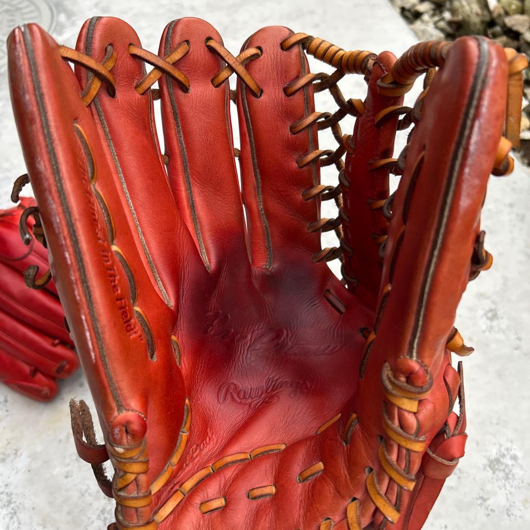 Rawlings Pro Primo硬式用グローブ 外野手用　左　赤