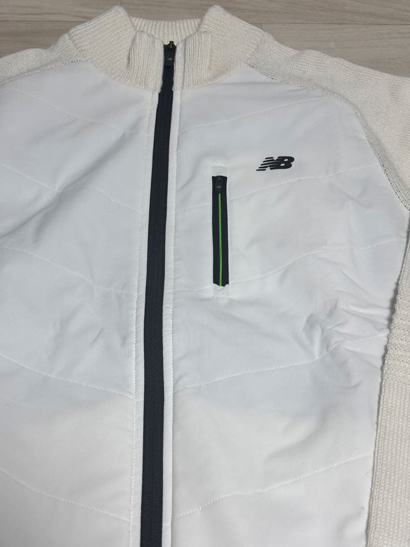 ニューバランス ゴルフ ニットブルゾン ウェア XLサイズ ホワイト 新品