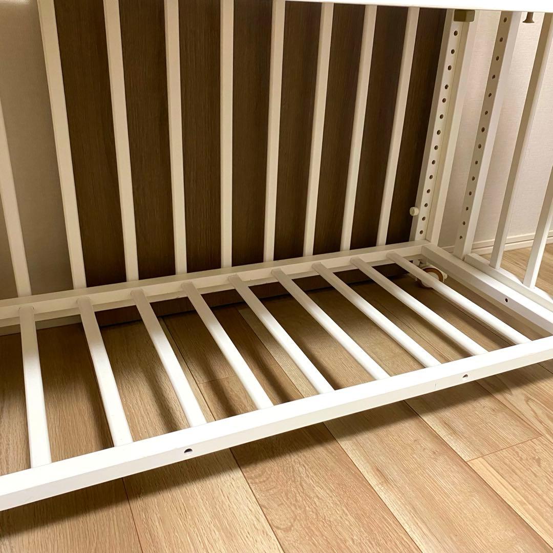 そいねーる　プラスロング　ホワイト　ベビーベッド