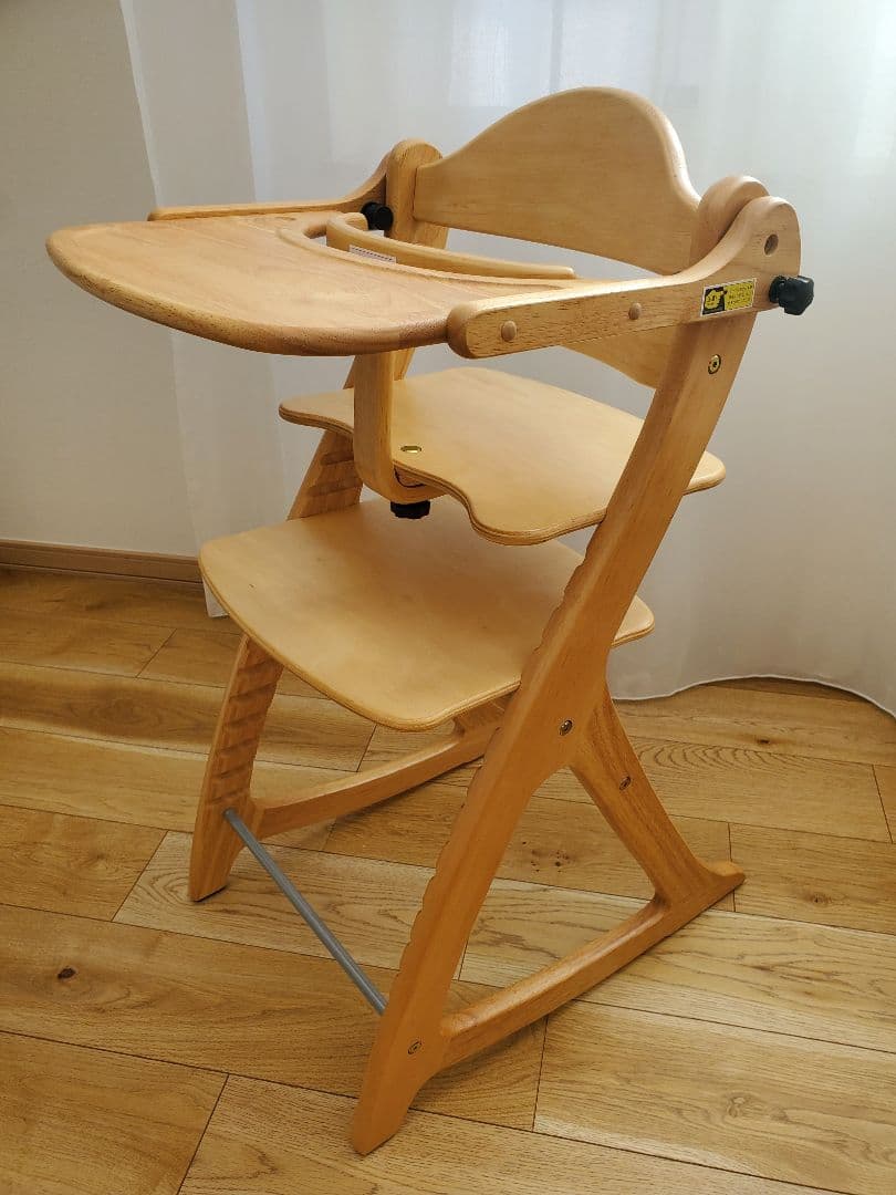 【美品】大和屋　すくすくチェア　スリム-J　ナチュラル