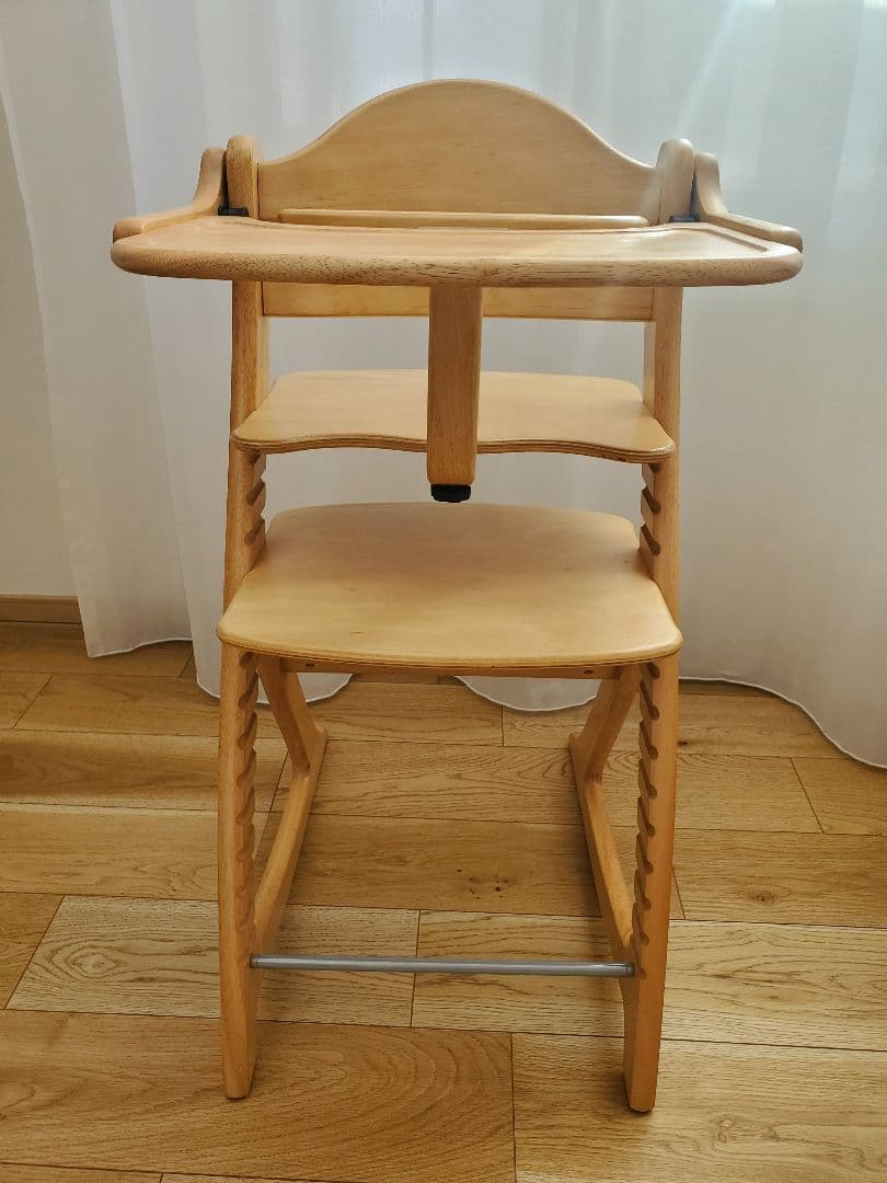 【美品】大和屋　すくすくチェア　スリム-J　ナチュラル