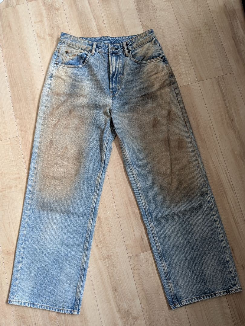 ZARA ヴィンテージ加工バギーフィットジーンズ EUR40 アクネ